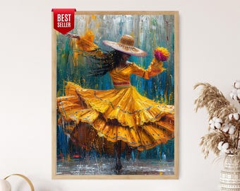 Colorful Bomba and Plena Dance Scene, Rich Puerto Rican Cultural Heritage