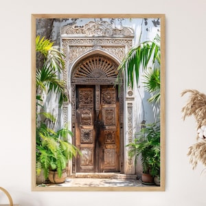 Stone Town Zanzibar Art Print, Swahili Architecture, Intricate Wooden Carvings, Coral Stone Buildings, Coastal Charm
