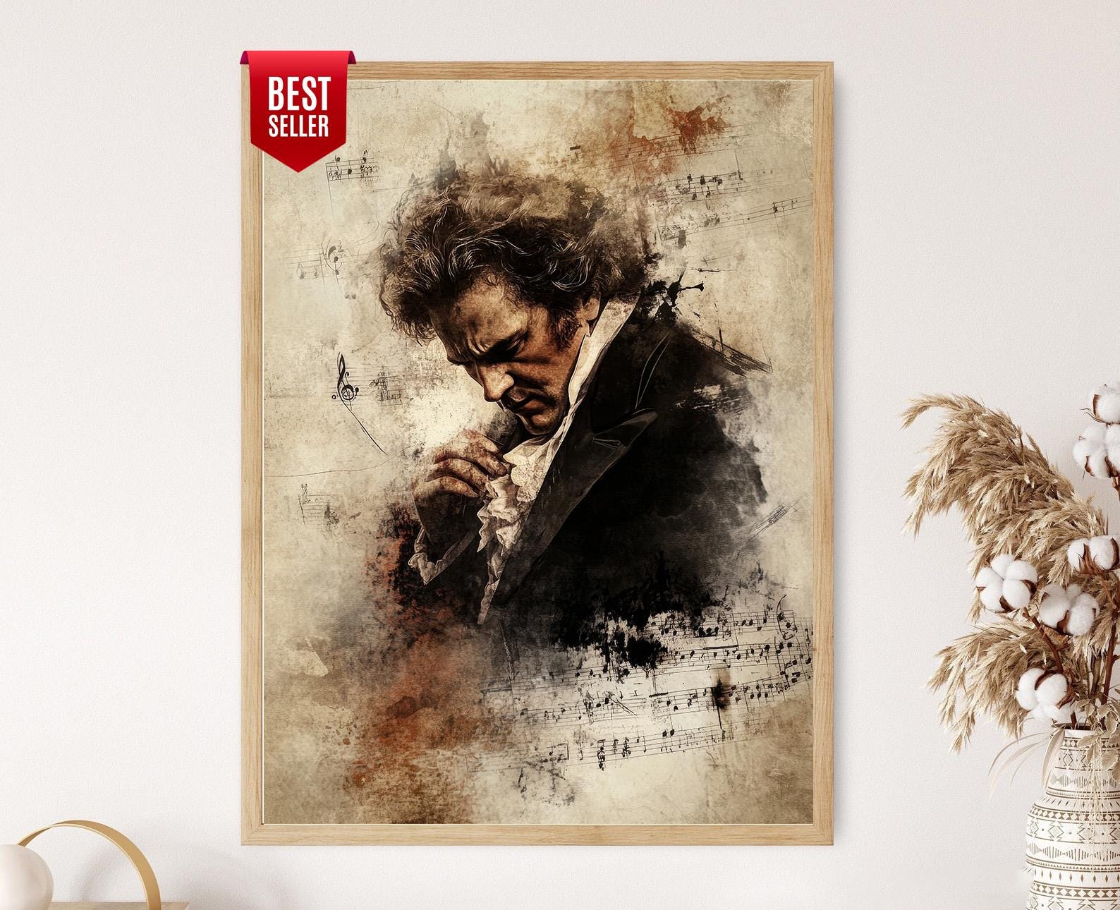 Beethoven painting - Etsy 日本