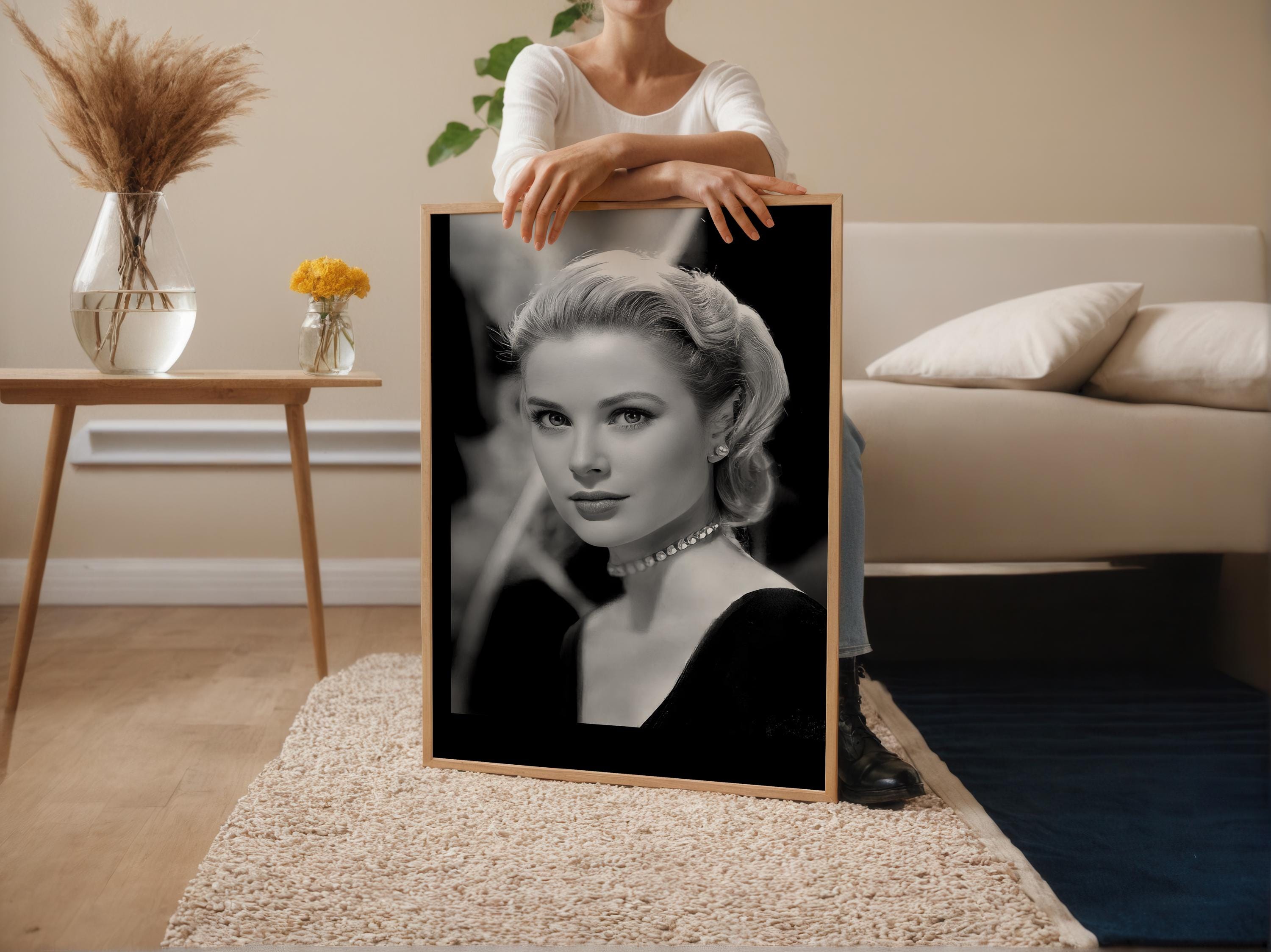 グレース・ケリー、1950年の写真プリント、アメリカの女優、モナコ公妃