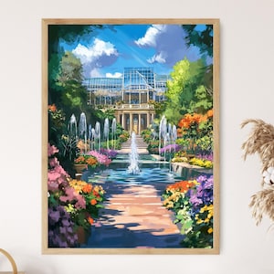 Longwood Gardens Kunstdruck, Delaware Botanische Szene