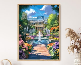 Longwood Gardens Kunstdruck, Delaware Botanische Szene