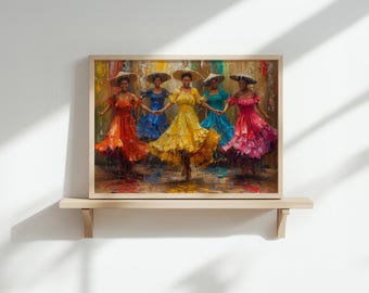 Colorful Tinikling Dance Art, Traditional Filipino Dance Scene Capturing Joy and Heritage