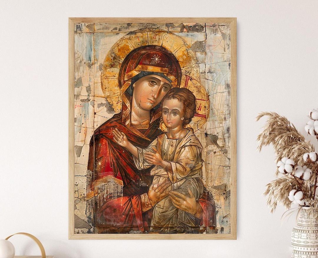 Byzantine Icon Art Print: Eastern Orthodox Religious Wall Decor - Etsy
