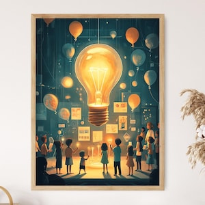 Science Fair für Kinder Illustration, Experiment Display Art, MINT Lernposter