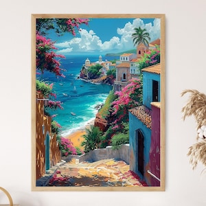 San Juan, Puerto Rico Canvas Print - Historic Cityscape Home Art, Ideal Travel Enthusiast Gift