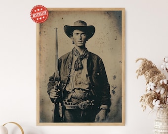 1879年 西部開拓時代の無法者ビリー・ザ・キッド 8x10 写真 歴史的写真