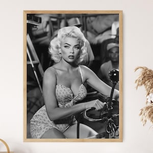 Jayne Mansfield Photo Print, Classic Hollywood Glamour, Wall Art Decor, Vintage Celebrity Gift