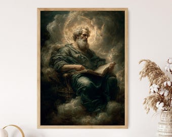 Saint Simon the Zealot Art Print: Classical Religious Poster