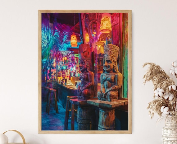 Tiki Bar 木製装飾プレートビンテージ風90.sハワイアン！ 【公式通販】