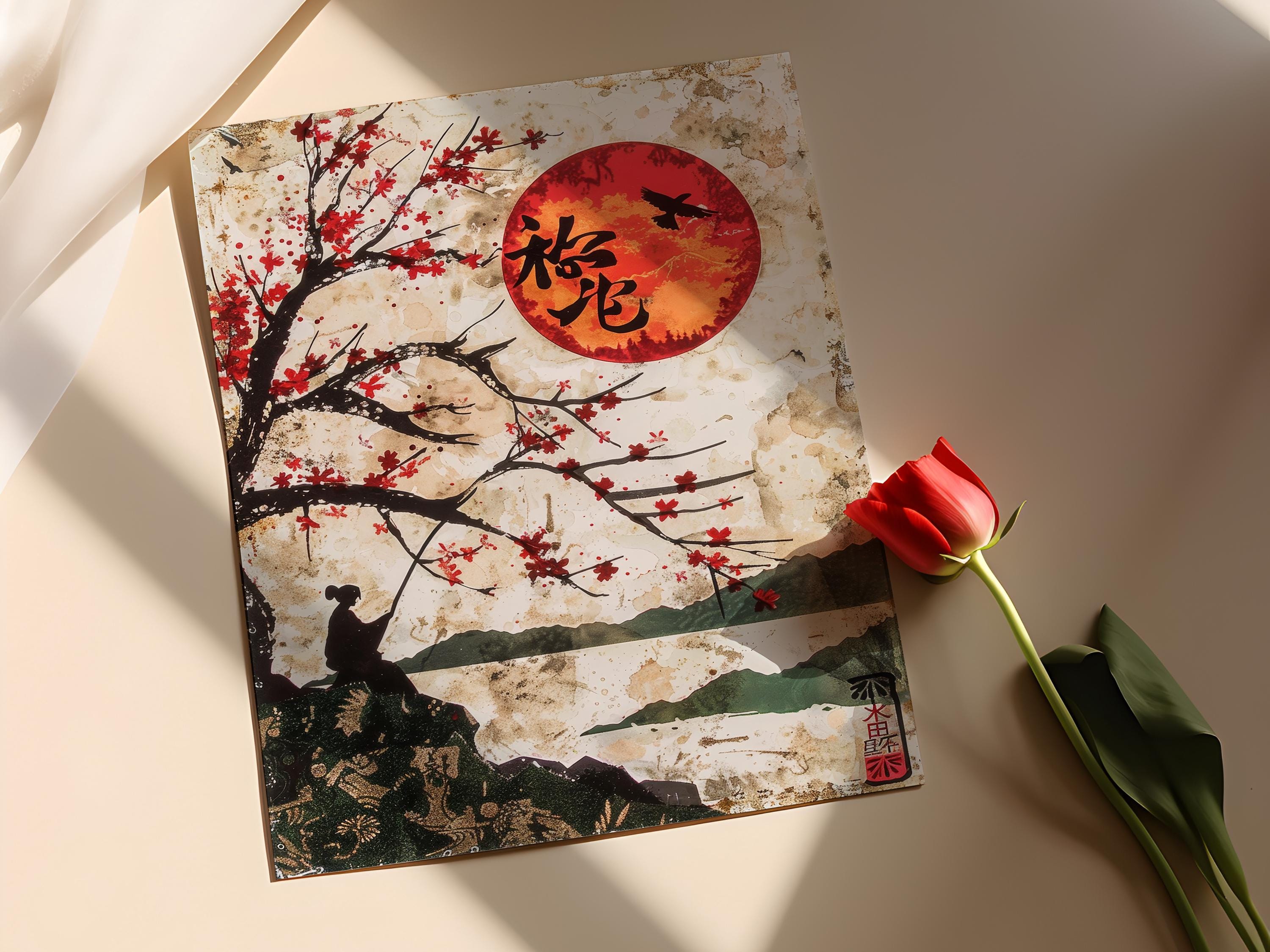 Botanical Hanafuda Card Print - Vibrant Gallery-quality Art - Etsy