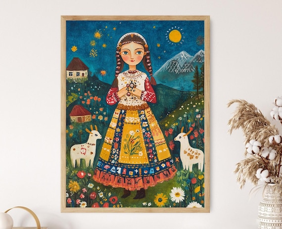 Romanian Folk Tale Art Print, Mystical Creatures - Etsy Israel