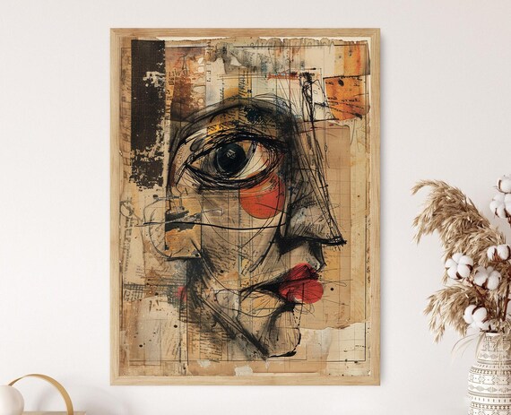 アート・デザイン・音楽 Dada & Surrealism (Art & Ideas) Abstract Dada Art Print - Vibrant Colorful Modern Wall Decor for