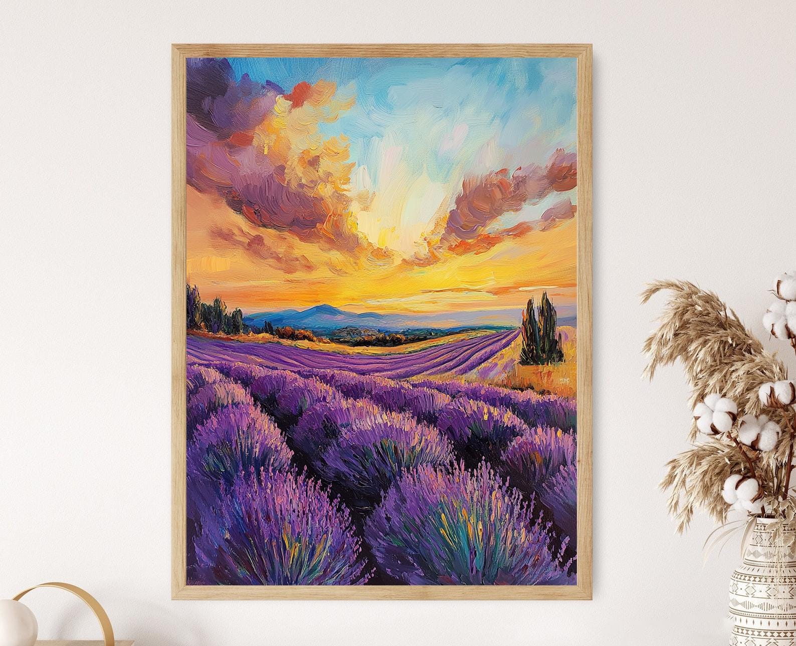 現代アートの「ラベンダー畑」（3D painting） 現代アートの「ラベンダー畑」（3D painting）