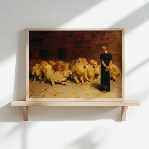Daniel in The Lion's Den, by Briton Rivière (1872)
