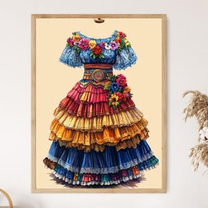 Puerto Rican Cultural Dress - Etsy