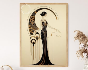 Gatsby Art Deco Print: Roaring Twenties Fine Art