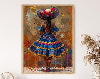 Obra de Palenquera, vibrante pintura afrocaribeña