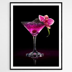Stylish Cocktail Photo Print, High-Quality Mixologist Wall Art, Adds Flair to Any Room, Great Gift for Cocktail Lovers