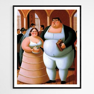 Regordeta y prometida / Impresión de arte positivo corporal humorístico / Bellas artes caprichosas para la decoración del hogar / Idea de regalo de arte de pared empoderante