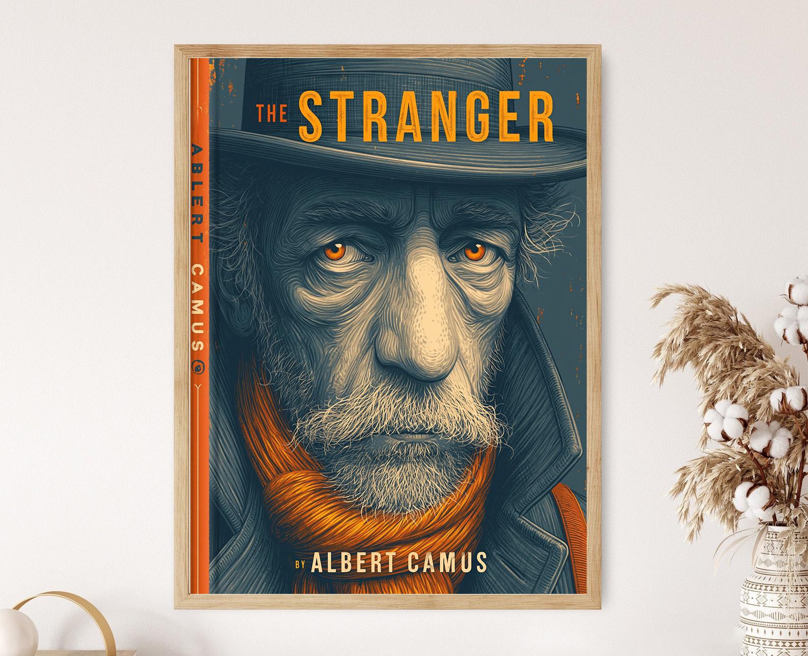 The Stranger Albert Camus Art Print, Vintage Book Cover Poster - Etsy