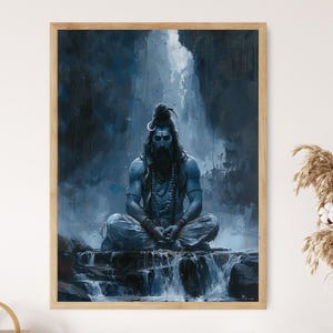 Lord Shiva Artistic Painting, Hindu Deity Art