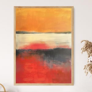 Inspired by Mark Rothko - Contemporary Art Print, Elegant Home Accent, Perfect Birthday Gift for Art Lovers