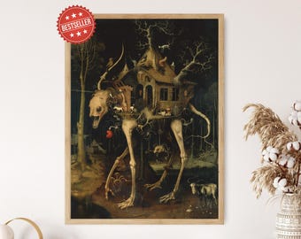 Hieronymus Bosch Art Poster, Bosch-Influenced Decor, Living Room Centerpiece, Unique Anniversary Gift