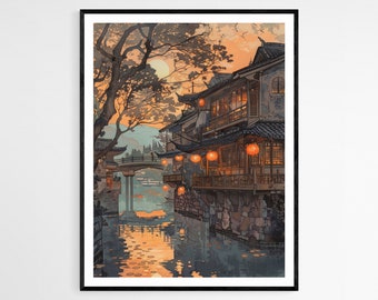 【引越セール】絵画　「仏陀の風景　遊行と漂泊」アート　芸術 グラフィックアート 壁掛け おしゃれ 絵画 額付き 新築祝い 誕生