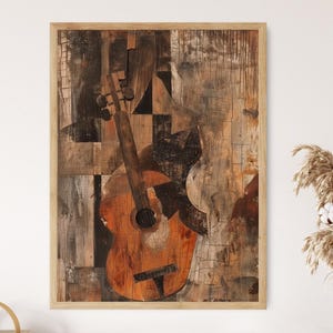 Geometric Cubism Canvas - Abstract Art Print - Sophisticated Study Decor - Inspirational Graduation Gift