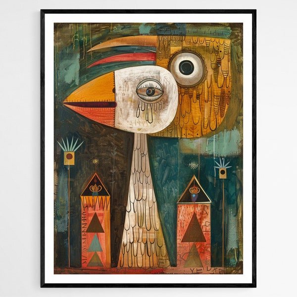 Surreal Escape Art Print - Dreamy Bedroom Decor, Unique Gift for Daydreamers