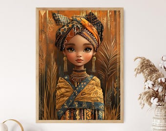 ケニアのマサイ族の優雅なアートプリント、アフリカのファッション装飾