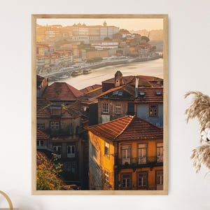 Porto Portugal Art Print, Vibrant City Scene, Home or Office Wall Decoration, Perfect Travel Souvenir Gift