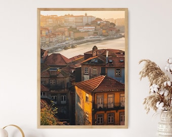 Porto Portugal Art Print: Vibrant Cityscape Travel Souvenir