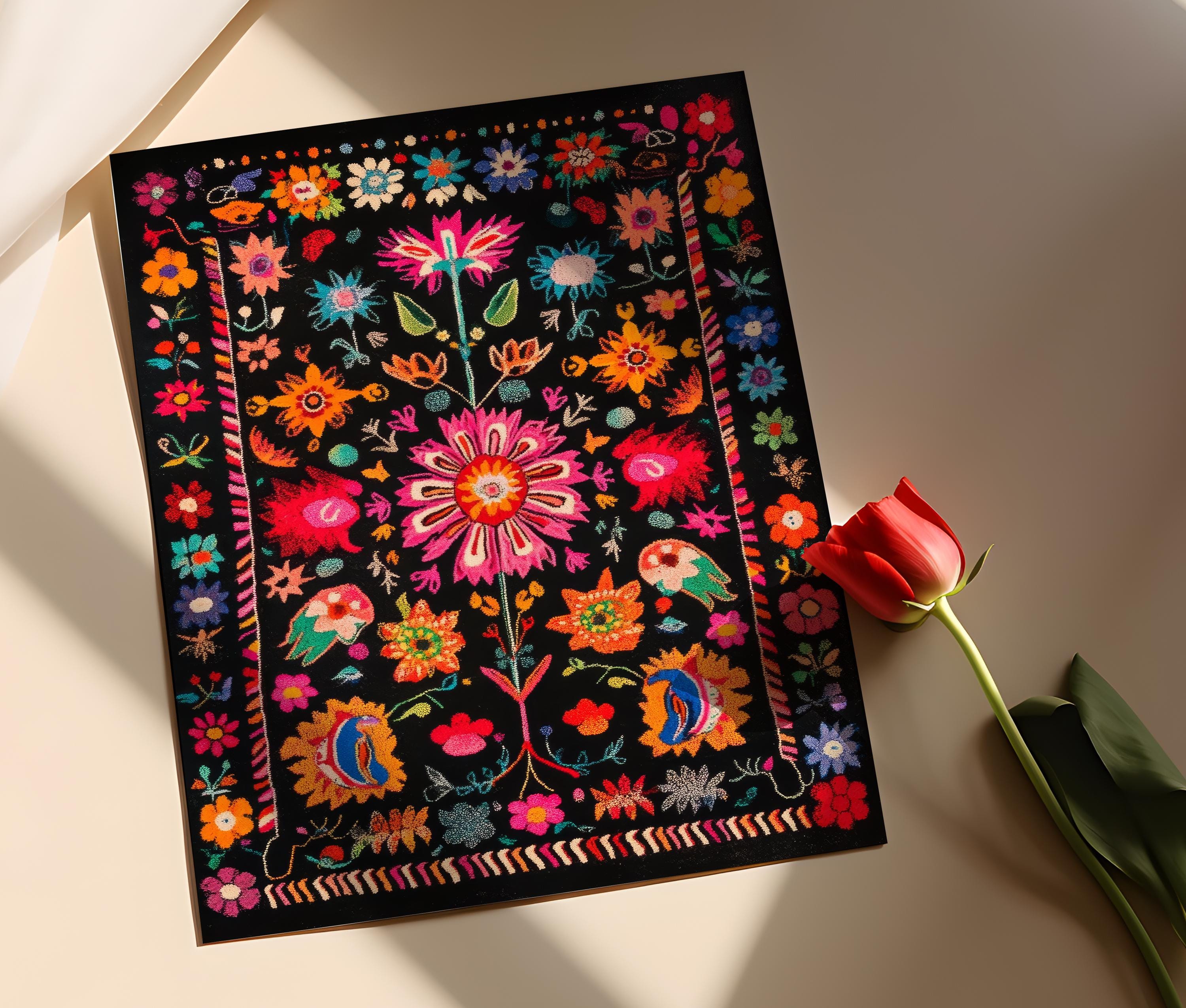 Maramureș Folklore, Vibrant Romanian Folk Art Motif - Etsy Denmark