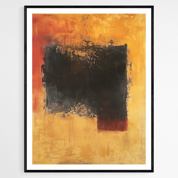 Rothko Inspired Abstract Wall Art - Color Block Canvas Print, Chic Home Accessory, Unique Thank You Gift