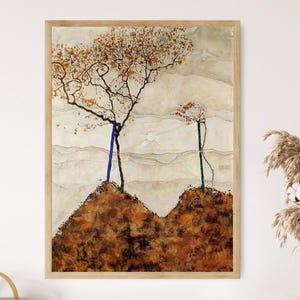 Autumn Sun, 1912, Egon Schiele Art Print