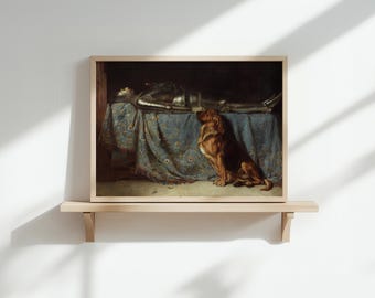 Requiescat Fine Art Print: Briton Rivière, Victorian Symbolist Painting