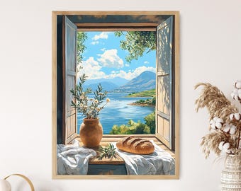 Sea of Galilee Print: Israel Sacred Landscape Art