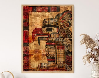 マヤのアートプリント：精巧な古代文明の壁装飾 - Etsy 日本