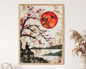 Botanical Hanafuda Card Print - Vibrant Gallery-Quality Art