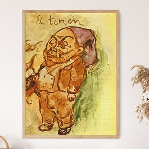 Pablo Picasso Art Print, El Tinen 1906 Vintage Cubism Wall Decor Artwork for Home & Office