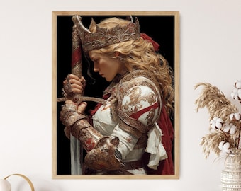 Éowyn Schildmaid von Rohan Fantasy Heldin Fine Art Print