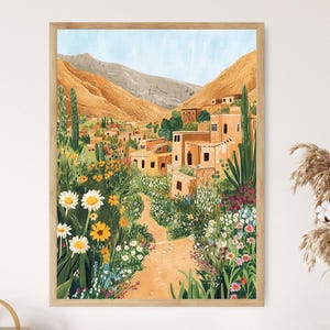 Matmata Village Art Print, Traditional Berber Homes in Tunisia