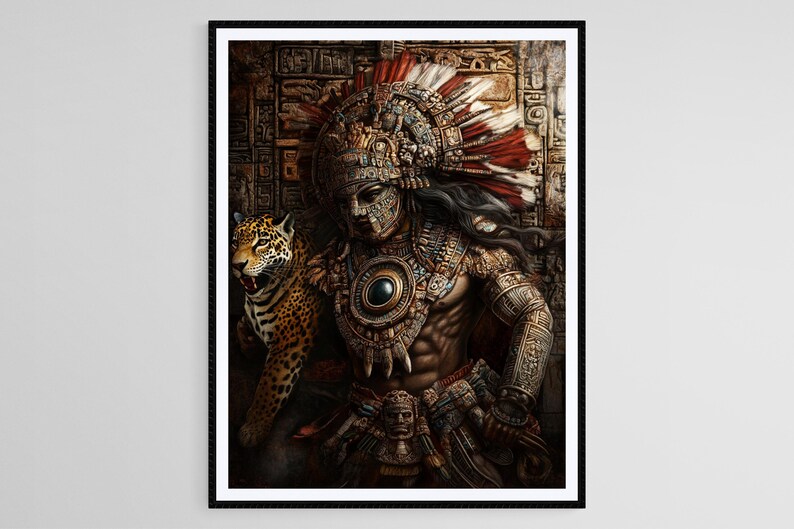Tezcatlipoca, the Aztec God of the Night and Sorcery Print - Etsy