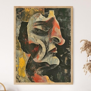 Cubist Inspired Artwork - Vibrant Gallery Quality Print - Stylish Office Enhancement - Artistic Birthday Present