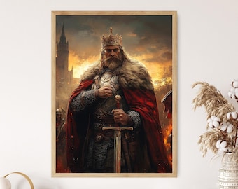 アルフレッド大王のアートプリント、ウェセックス王のポスター - Etsy 日本