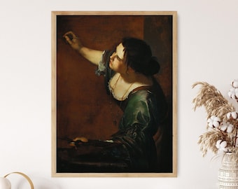 Artemisia Gentileschi Art Print: Self Portrait as Allegory of Painting