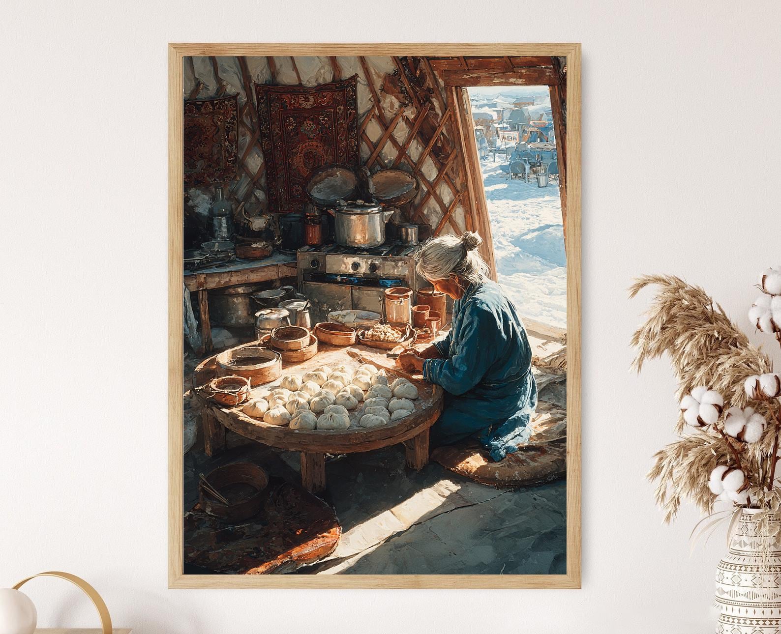 Mongolian painting - Etsy 日本
