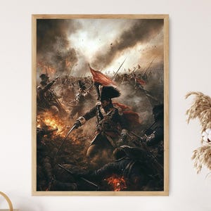 Battle of Waterloo Art Print, Napoleonic Wars